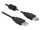 Cablu USB 2.0 A mufă, 1m, negru