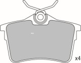 Set placute frana,frana disc CITROEN BERLINGO (B9) (2008 - 2016) KRIEGER 0950006358