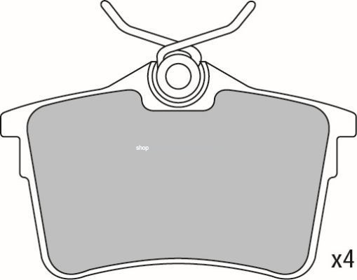 Set placute frana,frana disc CITROEN BERLINGO platou / sasiu (B9) (2008 - 2016) KRIEGER 0950006358
