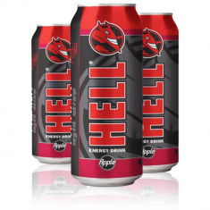 Bax 24 Energizante Hell Energy Drink Apple Strong, 250 ml, Energizant Hell Energy Drink Drink Apple Strong, Bauturi Non-Alcoolice, Doze de Energizante