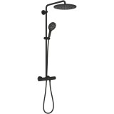 Sistem de dus Grohe Rainshower SmartActive 310 22119KF0, 1/2&amp;#039;&amp;#039;, aparent, termostat, 310 mm, 1 pulverizare, mat, negru