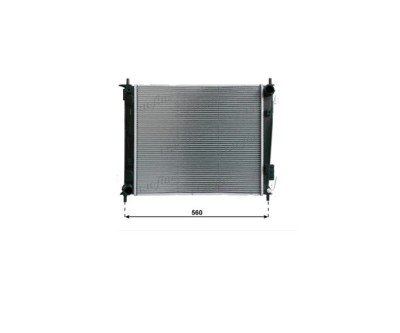 Radiator apa Kia Soul, 2009-2014 Motor 1,6 Crdi, Aluminiu/Plastic Brazat, Oem/Oes (Halla/Hannon), OE: 253102k200, foto