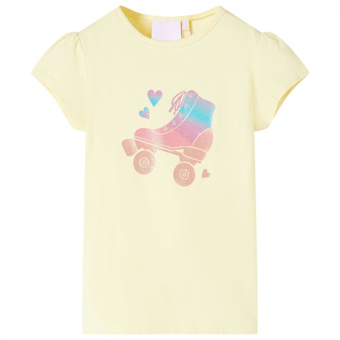 Tricou pentru copii, galben pal, 116