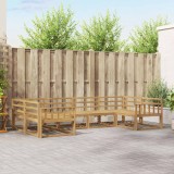 vidaXL Set de canapele de exterior 6 pcs Alb Lemn Solid de Acacia 3386928