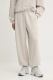 adidas pantaloni de trening Soft Lux culoarea bej, uni, KB5691
