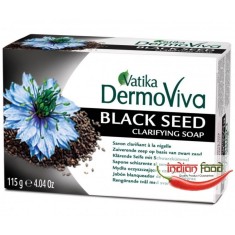 VATIKA Natural Black Seed Soap Sapun Purificator de Seminte Negre Musetel Rodie