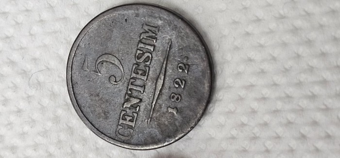 5 centesimi 1822 M
