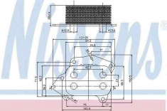 Termoflot radiator ulei VOLVO V50 (MW) NISSENS 90670 foto