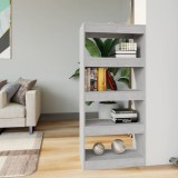 VidaXL Bibliotecă/Separator gri beton 60x30x135cm lemn prelucrat