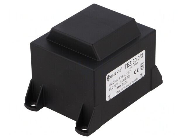 Transformator &icirc;ncapsulat 30VA 230VAC 18V PCB