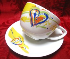 SET CEASCA CU FARFURIE PORTELAN ROSENTHAL MODEL EPOQUE DESIGN CARLA MANCO