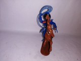 Bnk jc Jean Hoeffler - Cowboy calare cu lasou - albastru