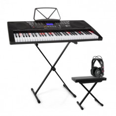 SCHUBERT Etude 225, USB orga, set complet cu ca?ti ?i stand &amp;amp;amp; scaun, negru foto