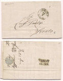 Italy 1850 Cover + Content Lombardo Veneto Verona Trento D.756