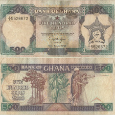 1993 (10 VIII), 500 cedis (P-28c.3) - Ghana - stare VF+++!