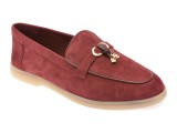 Mocasini ALDO rosii, CRERAS-IN 640, din piele intoarsa