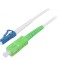 Patch cord fibră OS2 LC/UPC-SC/APC 1m alb 3mm