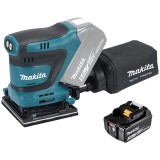 Makita DBO480Z + BL1830B - Slefuitor cu vibratii 112x168.5 mm + Acumulator Li-Ion 18 V 3 Ah