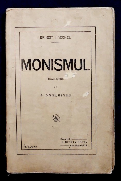 Monismul - Ernest Haeckel
