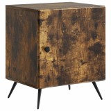 vidaXL Dulap de noapte Stejar fumuriu 43 x 34,5 x 50 cm Lemn prelucrat 895495