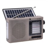 Radio portabil cu panou solar, bluetooth, 3W, usb, Mp3, Radio FM, AM, SW,