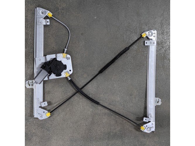 Macara geam usa fata cu motoras PEUGEOT 1007 (K), 09.2005-11.2009, cu 2 pini, partea dreapta,