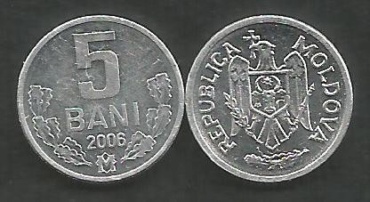 MOLDOVA 5 BANI 2006 [1] a UNC , livrare in cartonas