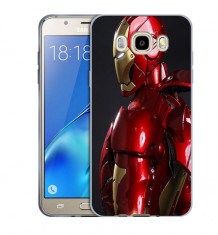 Husa Samsung Galaxy J5 2016 J510 Silicon Gel Tpu Model Iron Man foto