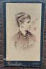 FOTOGRAFIE CDV - PORTRET FEMEIE - ATELIER FRANZ MANDY BUCURESCI, MAI RARA, Romania pana la 1900, Portrete