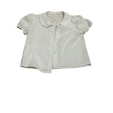 Camasuta alba pentru fetite cu maneca scurta , marimea 4-5 ani