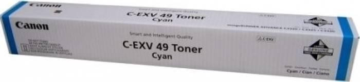 Toner canon exv49c cyan capacitate 19000 pagini pentru ir advance c3300i 3320i 3325i
