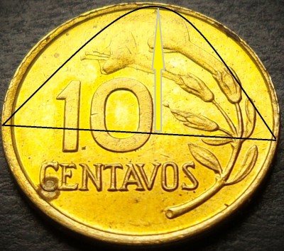 Moneda exotica 10 CENTAVOS - PERU, anul 1974 * cod 4372 - erori batere foto