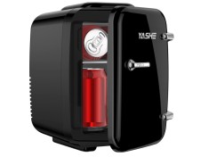 Mini frigider YASHE de 4 litri 6 doze, 220 V AC 12 V DC, negru - RESIGILAT foto
