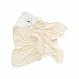 Cumpara ieftin Prosop de baie, Bocioland, Cu gluga, 100% bumbac, 80x80 cm, Teddy Bear, Beige