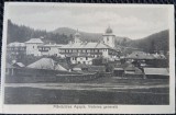 Carte postala, Manastirea Agapia, vedere generala, perioada interbelica