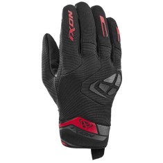 Manusi barbati pentru scuter - motocicleta Roadster vara textil/piele Ixon model MIG 2 MS culoare: negru/rosu &ndash; degete tactile L (9/10)