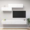 vidaXL Set dulapuri TV, 6 piese, alb, PAL