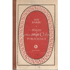 Poezii. Proza. Publicistica - Ion Barbu