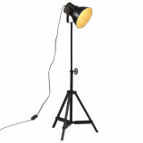 VidaXL Lampă de podea 25 W, negru, 35x35x65/95 cm, E27