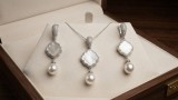 Cumpara ieftin Set Bijuterii din Argint 925 Rodiat , zRoyal Clover, cu Sidef E i Perle