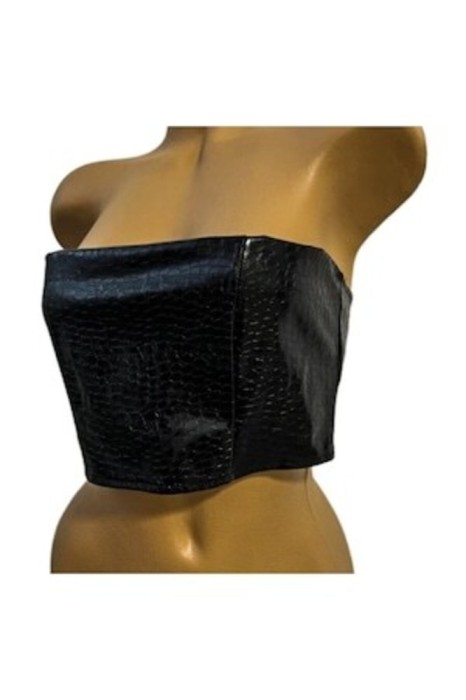 Top fără bretele, negru, imprimeu șarpe, S INTL