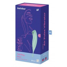 Twirling Pro - Stimulator clitoris, verde, 20 cm