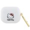 Husa pentru Apple AirPods Pro 1 - Hello Kitty Silicone 3D Kitty Head (HKAP3DKHSH) - White