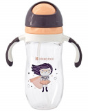 Cana cu pai si manere 300 ml din tritan Supergirl, Kikkaboo