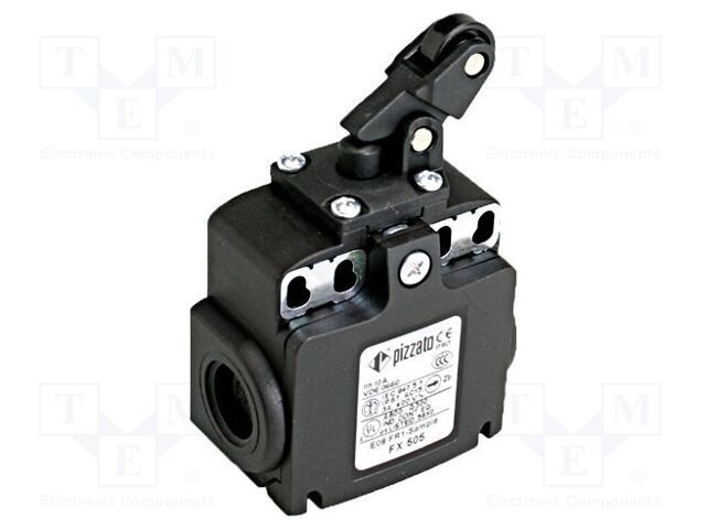 Limitator cursă rolă plastic &Oslash;14mm PIZZATO ELETTRICA NO NC 10A PG13,5