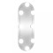 Oglinda de perete cu lumini LED 15x40 cm oval sticla