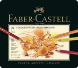 Creioane Colorate Polychromos 24 Culori Cutie Metal Faber-Castell, Faber Castell