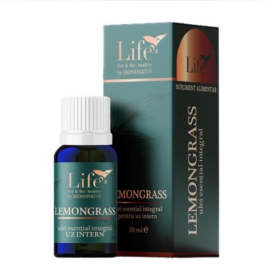 Ulei Esential Integral de Lemongrass 10 mililitri Bionovativ foto