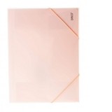 Mapa plastic cu elastic A4, Mov pastel DACO