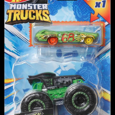 Hot wheels monster truck si masinuta metalica ratical racer